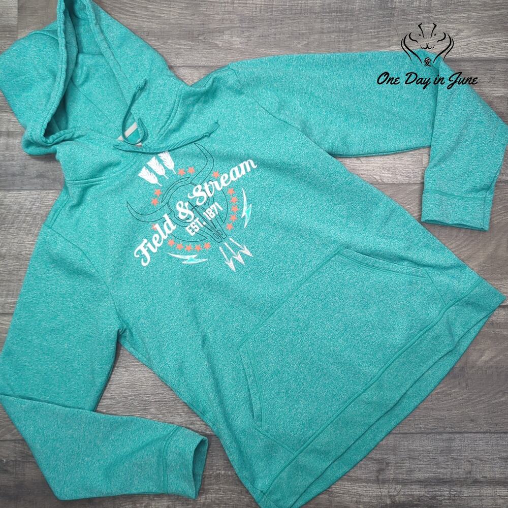 Field & Stream Hooded Pullover Sweatshirt Size M